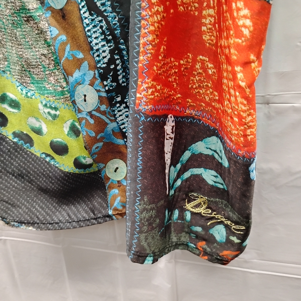 Desigual Multicolor Patchwork Blouse - image 7
